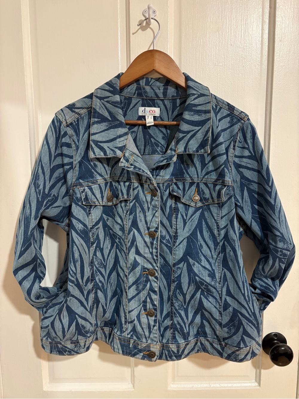 Denim Oversized Stretch Jacket